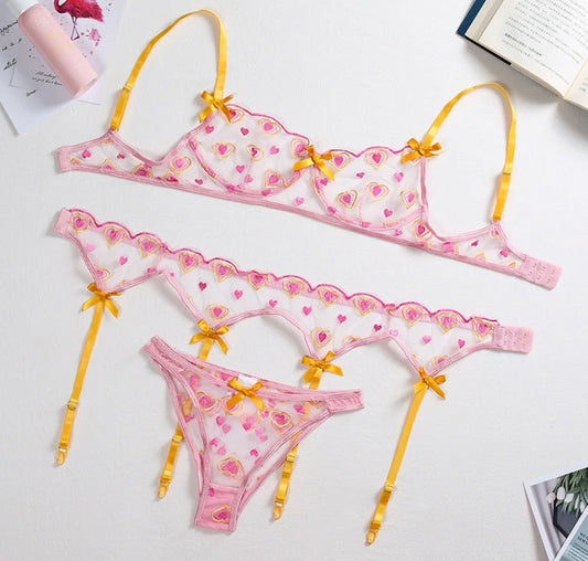 Pink heart ( lingerie sets )