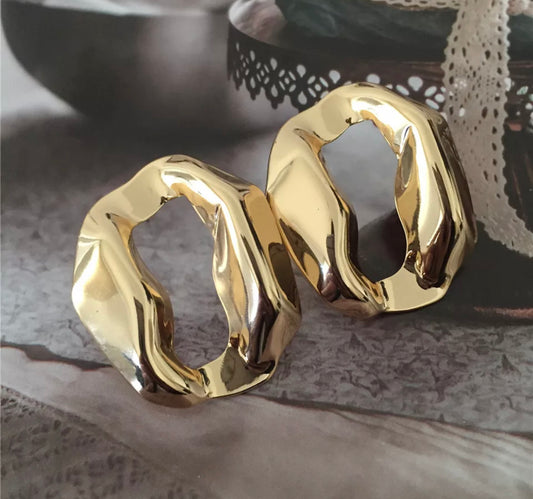 Gold palm ( Jewelry earrings )